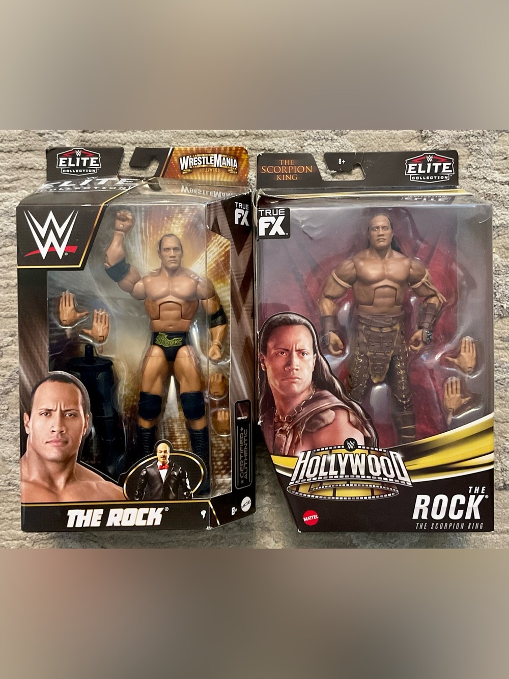 Mattel - Elite Collection Scorpion King / Rock action figures NISB